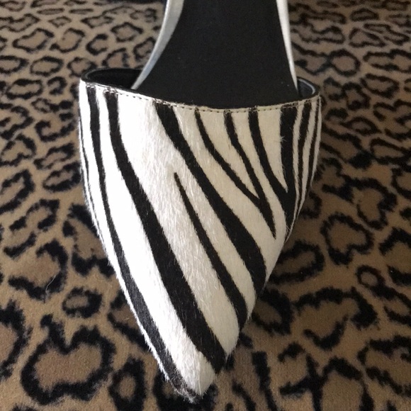 Zebra pony hair block heels - Picture 3 of 3